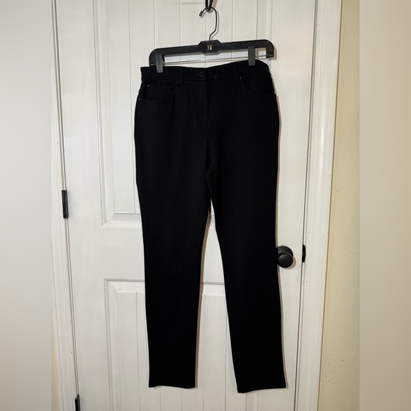 Chico's So Slimming Zip Fly Black Straight Leg Pants - Picture 1 of 6